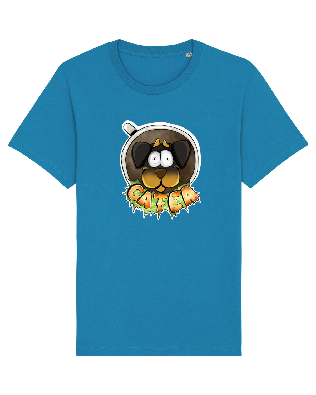 Tricou mânecă scurtă Unisex Rocker Azur