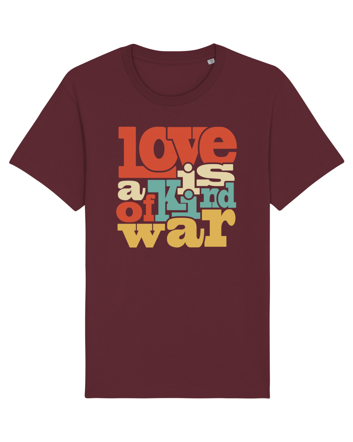 Tricou mânecă scurtă Unisex Rocker Burgundy