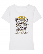 Tales of the Lioness Tricou mânecă scurtă guler larg fitted Damă Expresser