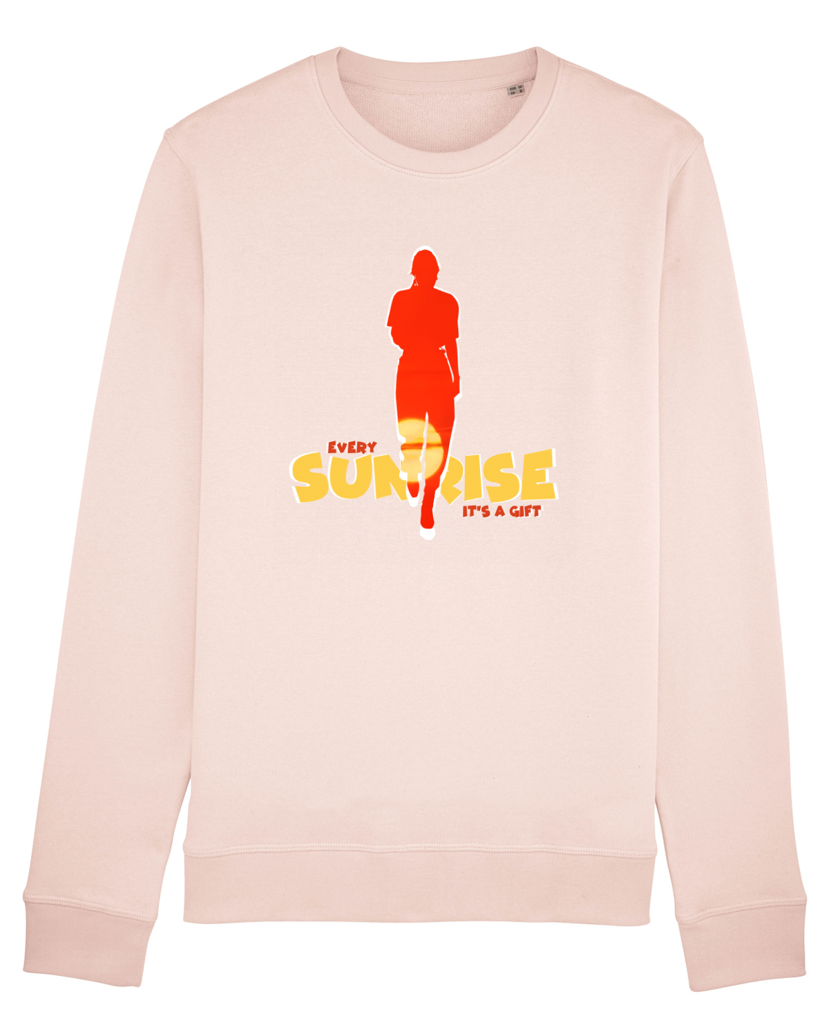 Bluză mânecă lungă Unisex Rise Candy Pink