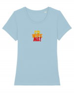 I'd Wife Me! Tricou mânecă scurtă guler larg fitted Damă Expresser