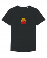 I'd Wife Me! Tricou mânecă scurtă guler larg Bărbat Skater