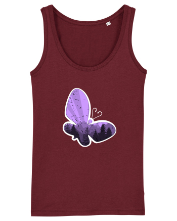 Fluture mov Burgundy