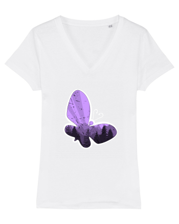 Fluture mov White