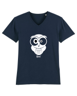 Bufnita alba Tricou mânecă scurtă guler V Bărbat Presenter