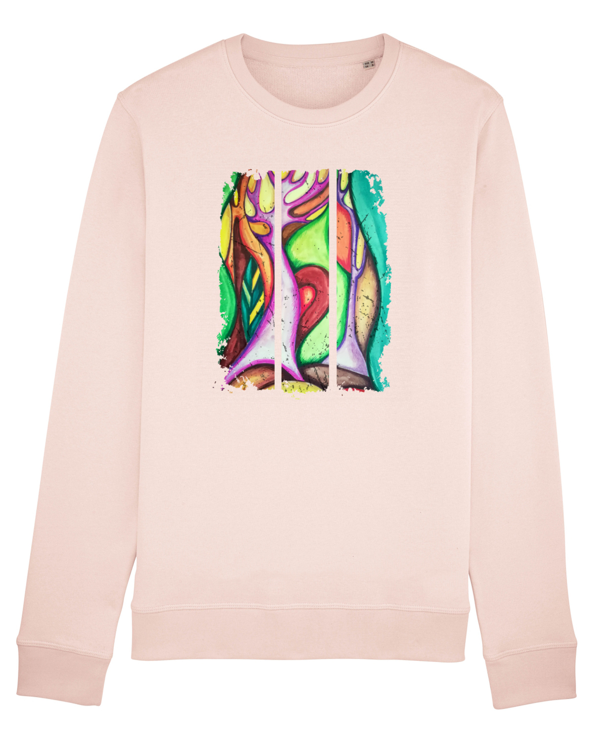 Bluză mânecă lungă Unisex Rise Candy Pink