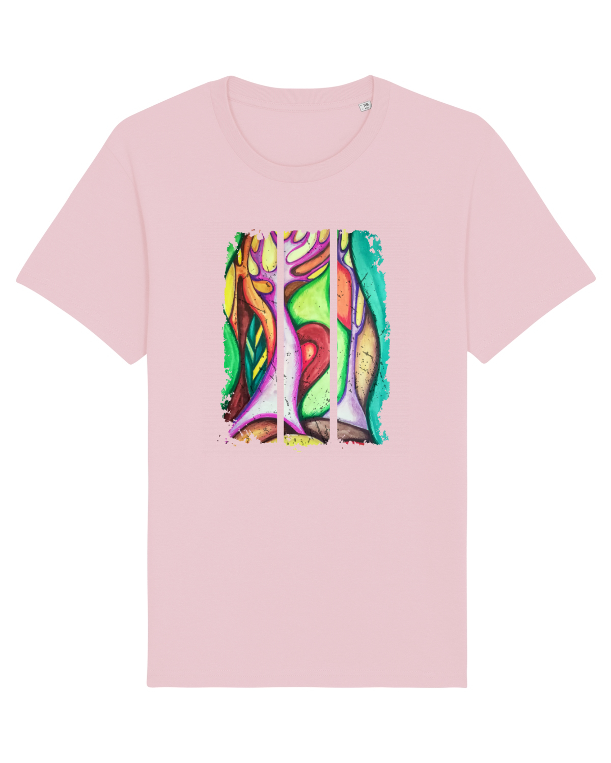 Tricou mânecă scurtă Unisex Rocker Cotton Pink