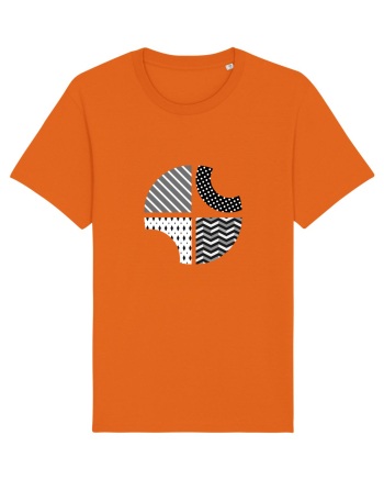 Motive geometrice Bright Orange