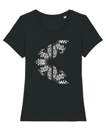 Petale abstracte Black
