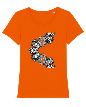 Petale abstracte Bright Orange