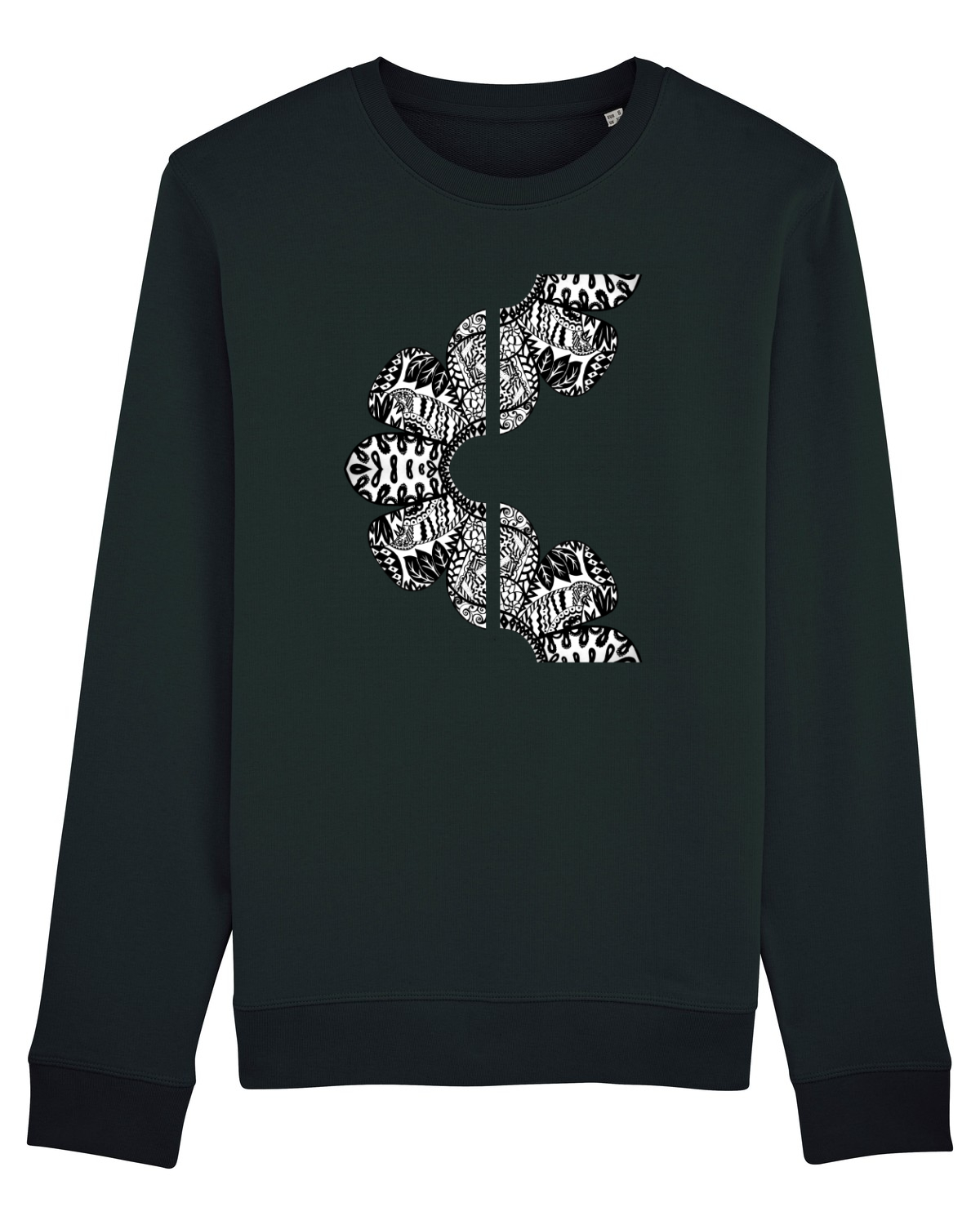 Bluză mânecă lungă Unisex Rise Black