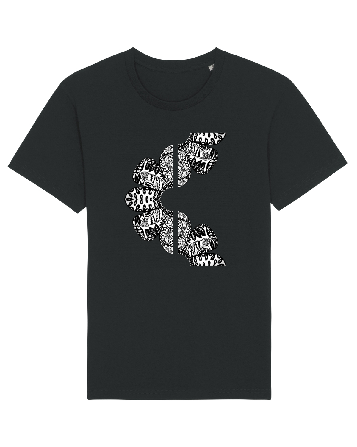 Tricou mânecă scurtă Unisex Rocker Black
