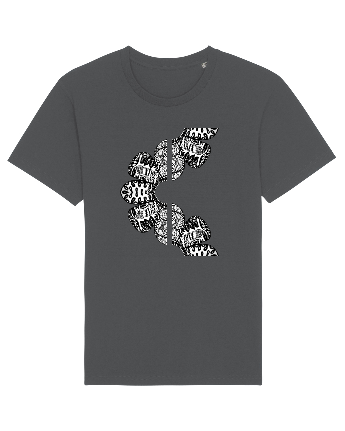 Tricou mânecă scurtă Unisex Rocker Anthracite