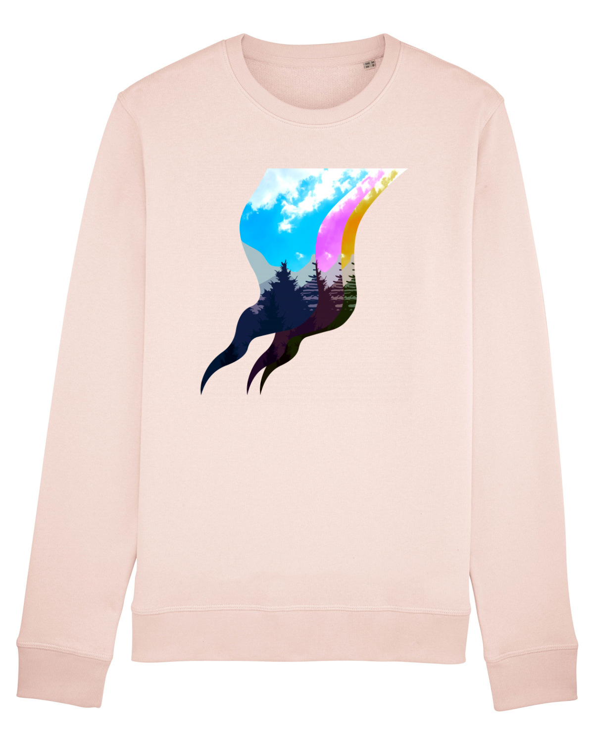 Bluză mânecă lungă Unisex Rise Candy Pink