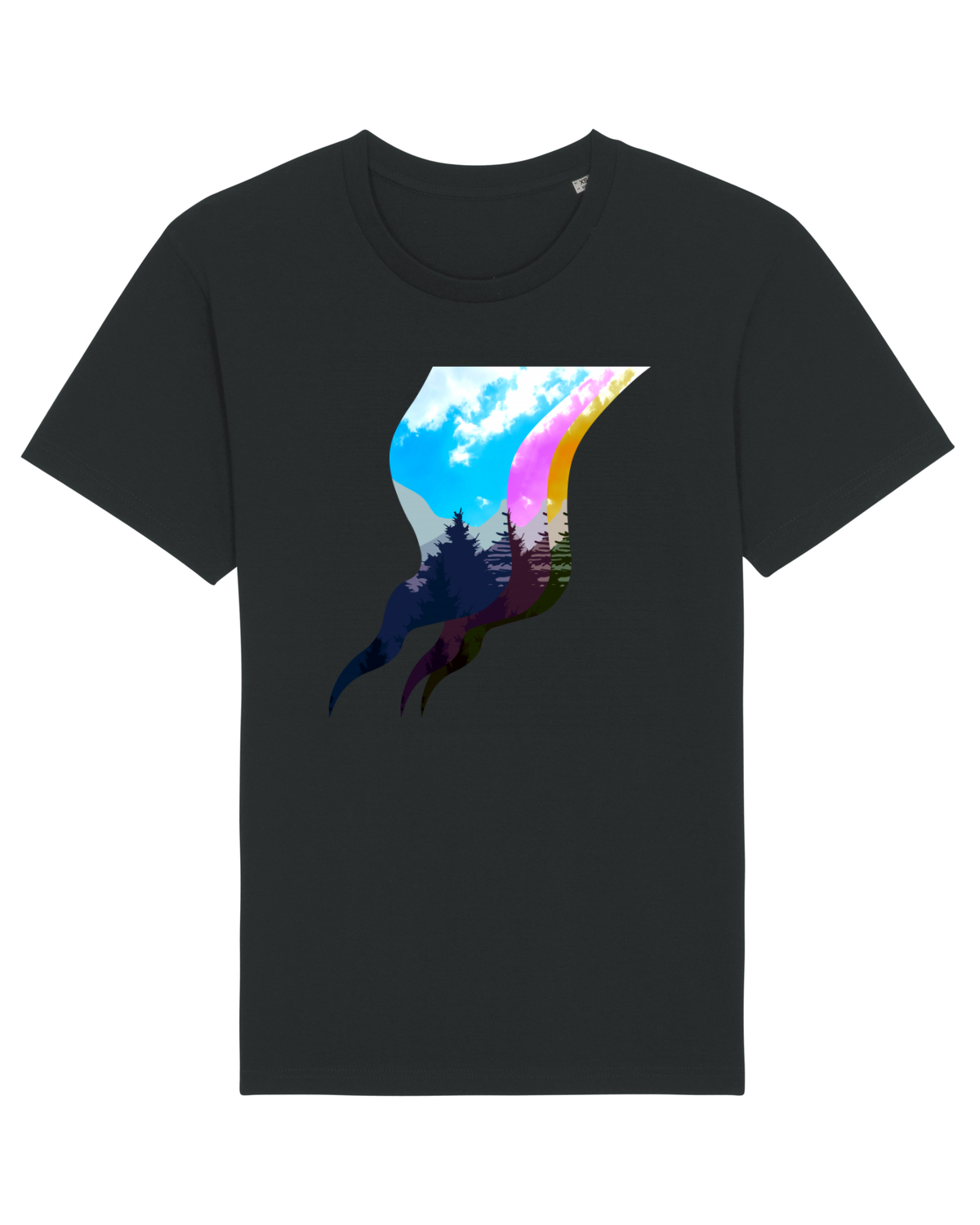 Tricou mânecă scurtă Unisex Rocker Black
