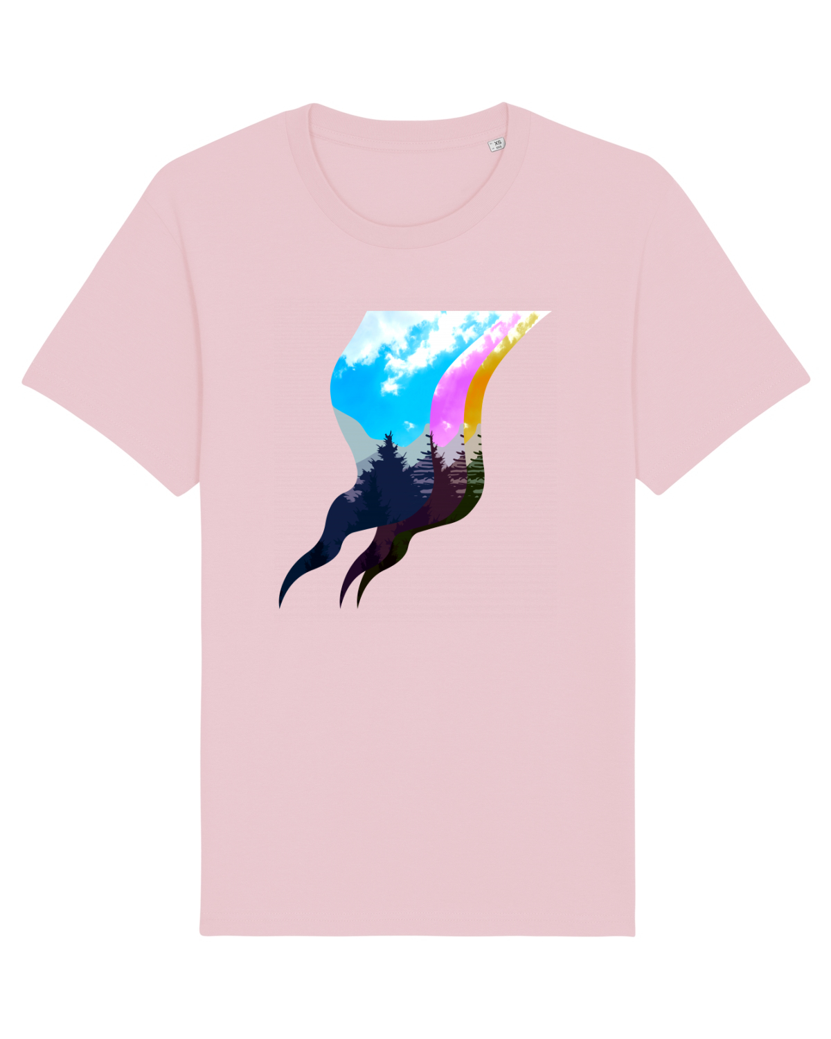 Tricou mânecă scurtă Unisex Rocker Cotton Pink