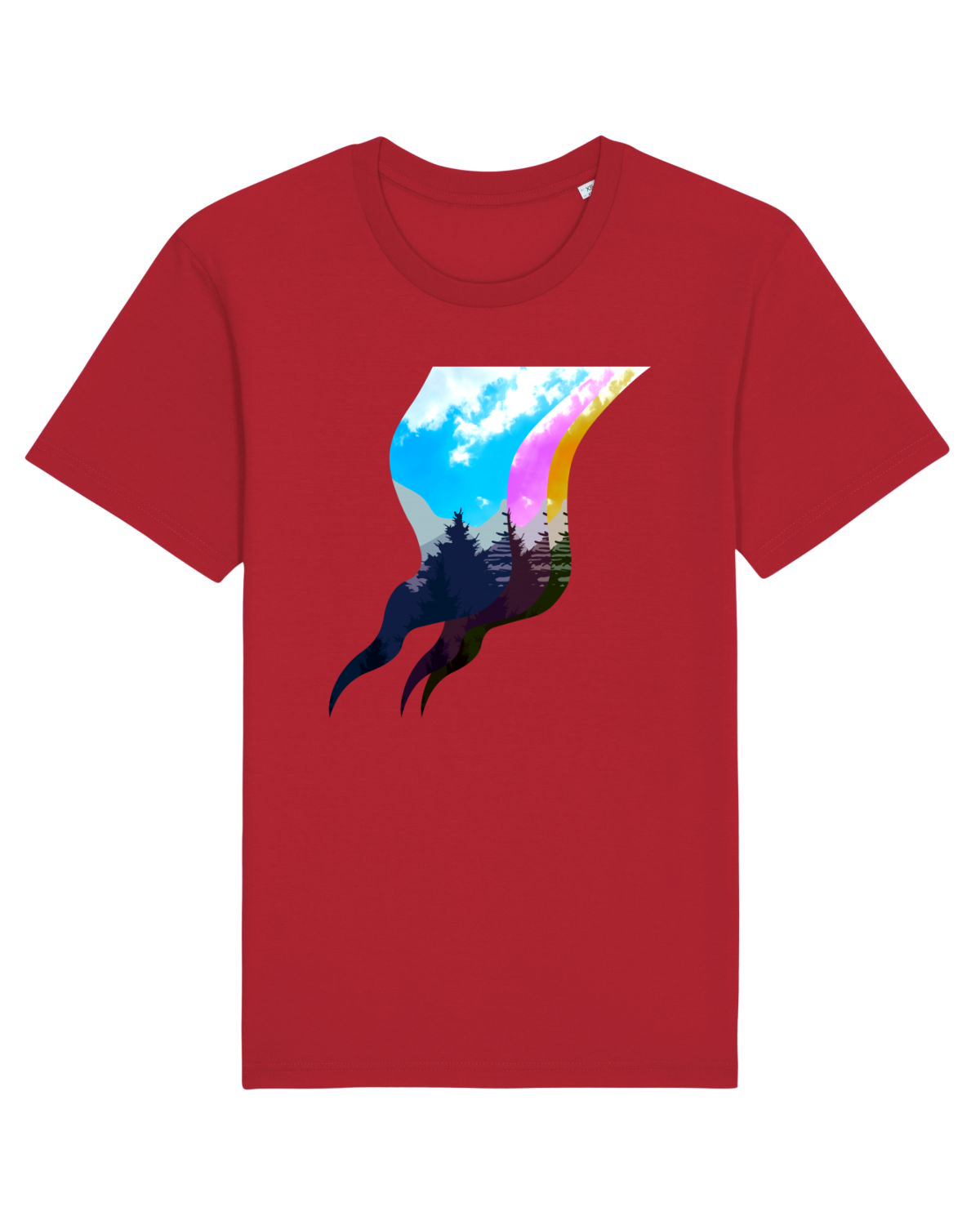Tricou mânecă scurtă Unisex Rocker Red