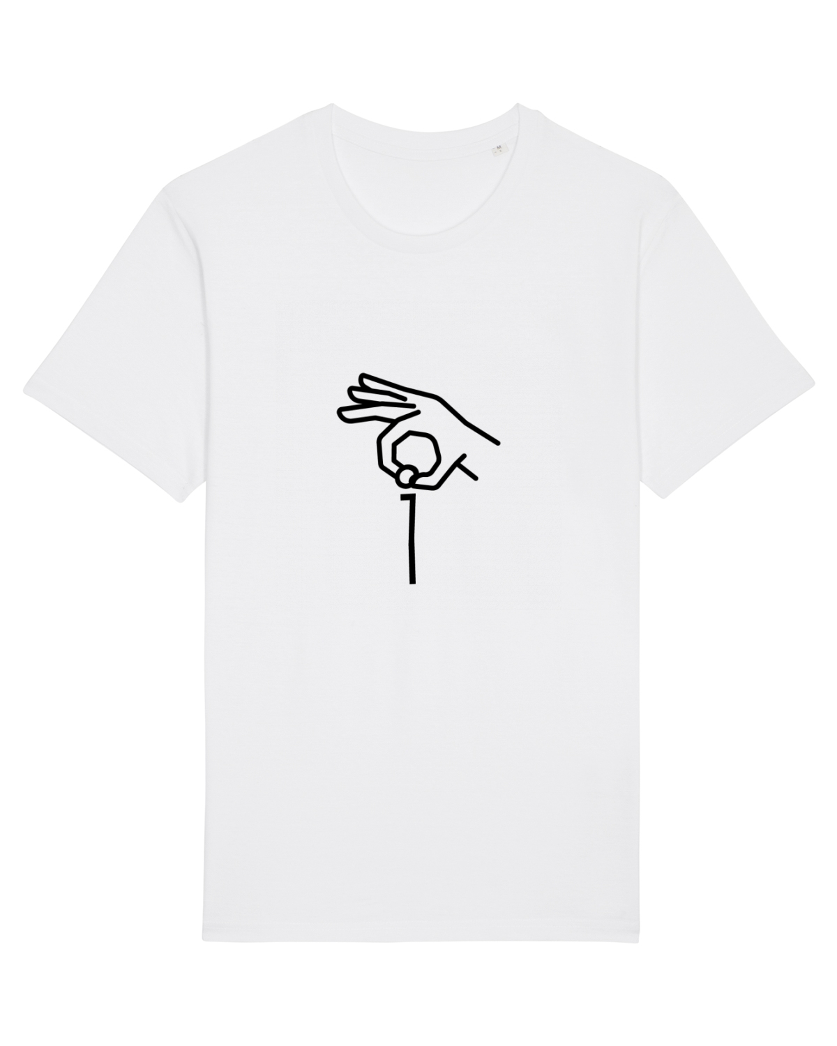 Tricou mânecă scurtă Unisex Rocker White