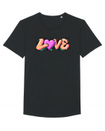 Colour Love Tricou mânecă scurtă guler larg Bărbat Skater