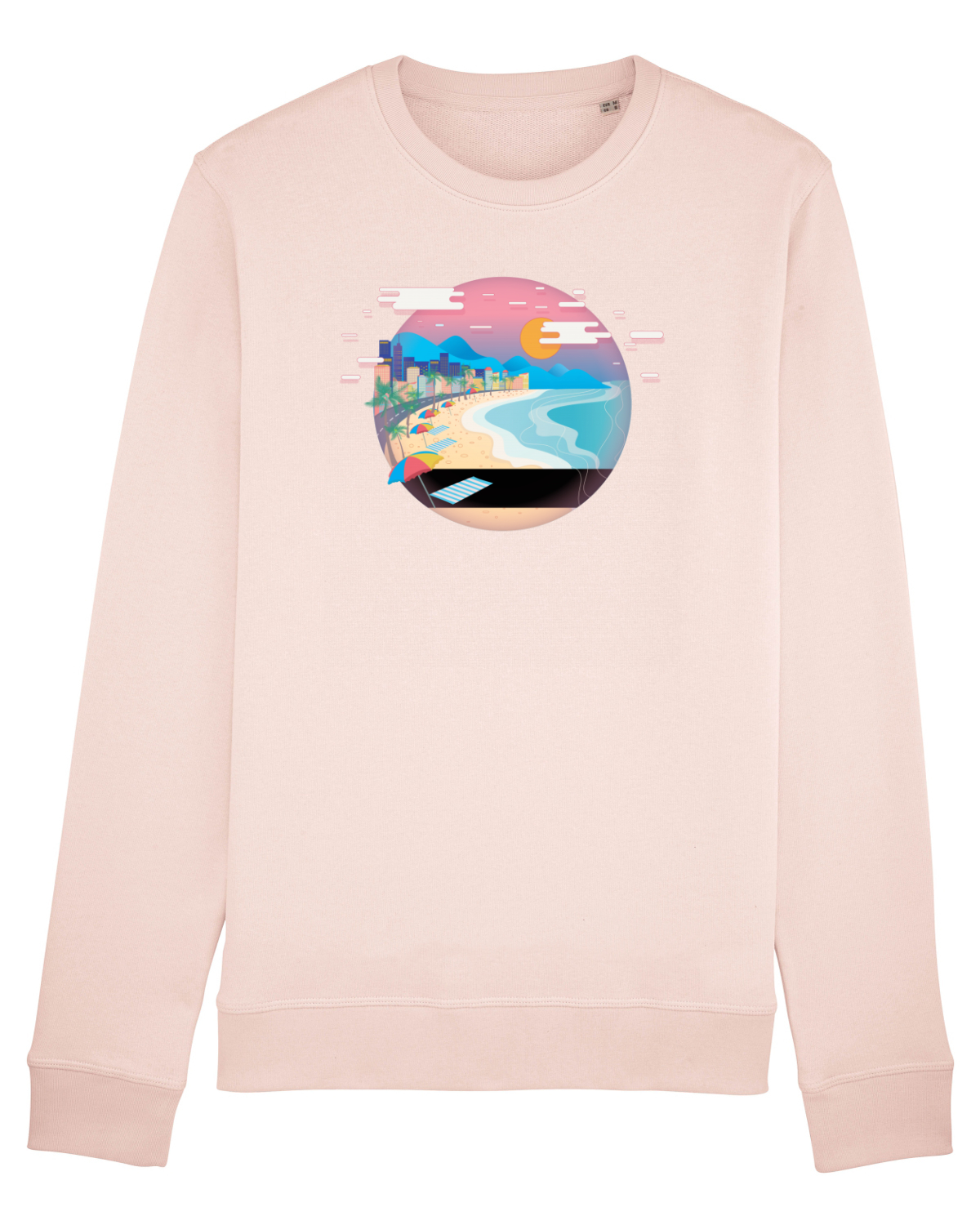 Bluză mânecă lungă Unisex Rise Candy Pink