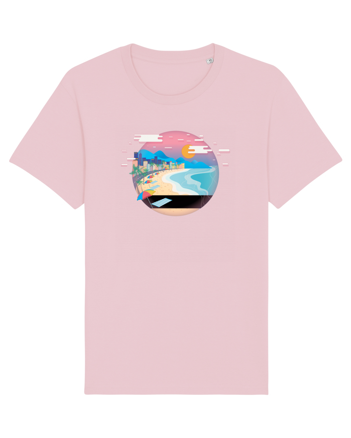 Tricou mânecă scurtă Unisex Rocker Cotton Pink