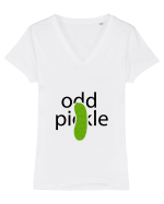 Odd Pickle Tricou mânecă scurtă guler V Damă Evoker