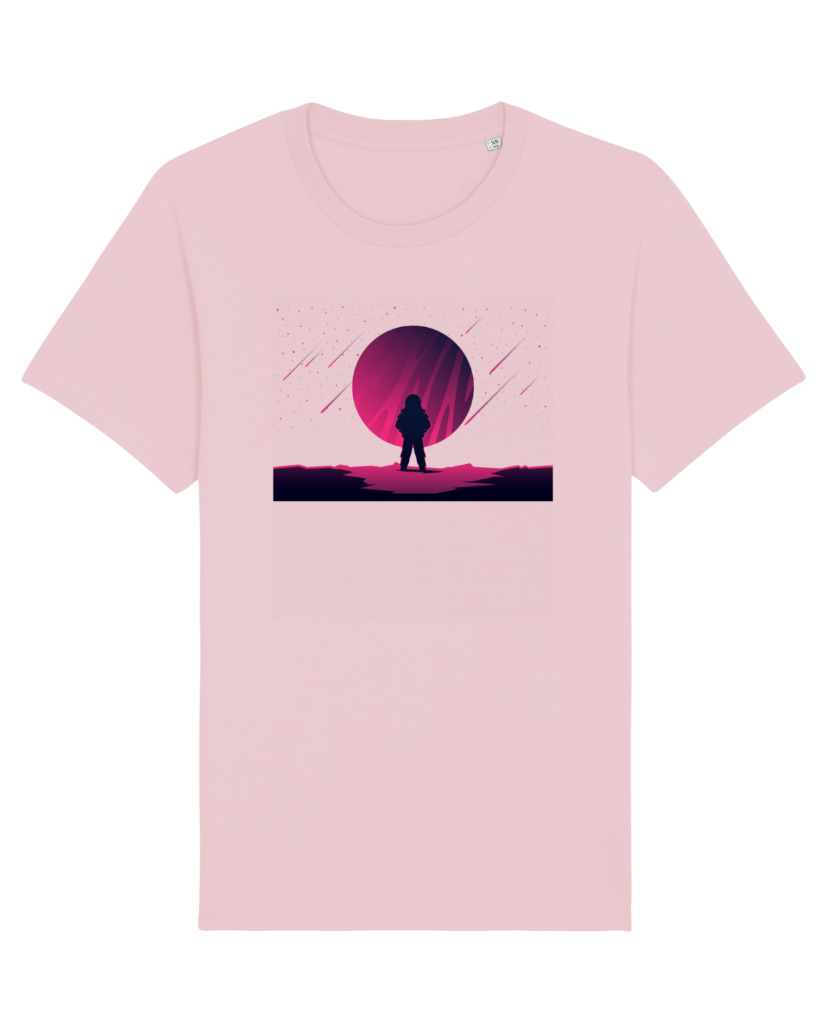 Tricou mânecă scurtă Unisex Rocker Cotton Pink