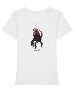 Demon VI Tricou mânecă scurtă guler larg fitted Damă Expresser