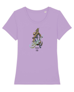Demon IX Tricou mânecă scurtă guler larg fitted Damă Expresser