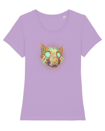 Skull Neon Cat Lavender Dawn