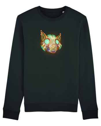 Skull Neon Cat Black