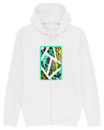 Tablou Abstract cu frunze White