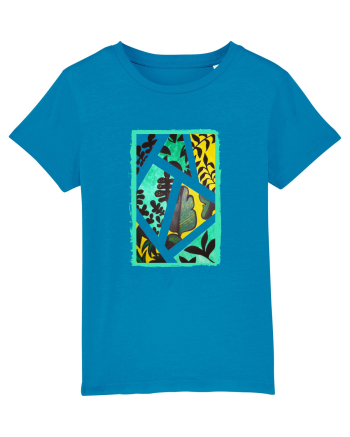 Tablou Abstract cu frunze Azur