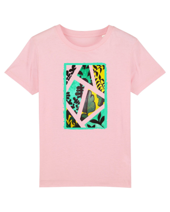 Tablou Abstract cu frunze Cotton Pink