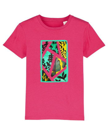 Tablou Abstract cu frunze Raspberry