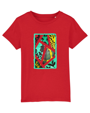 Tablou Abstract cu frunze Red