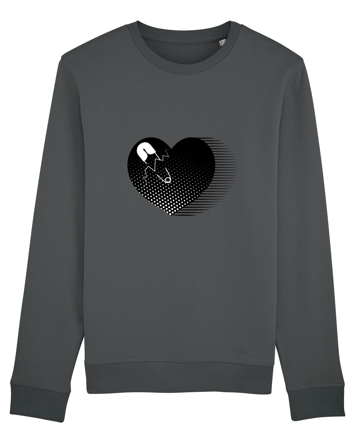 Bluză mânecă lungă Unisex Rise Anthracite