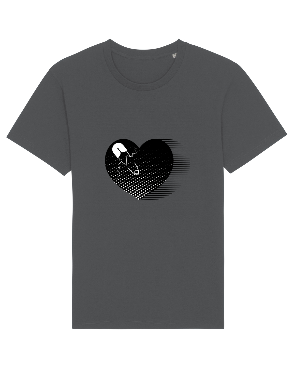 Tricou mânecă scurtă Unisex Rocker Anthracite