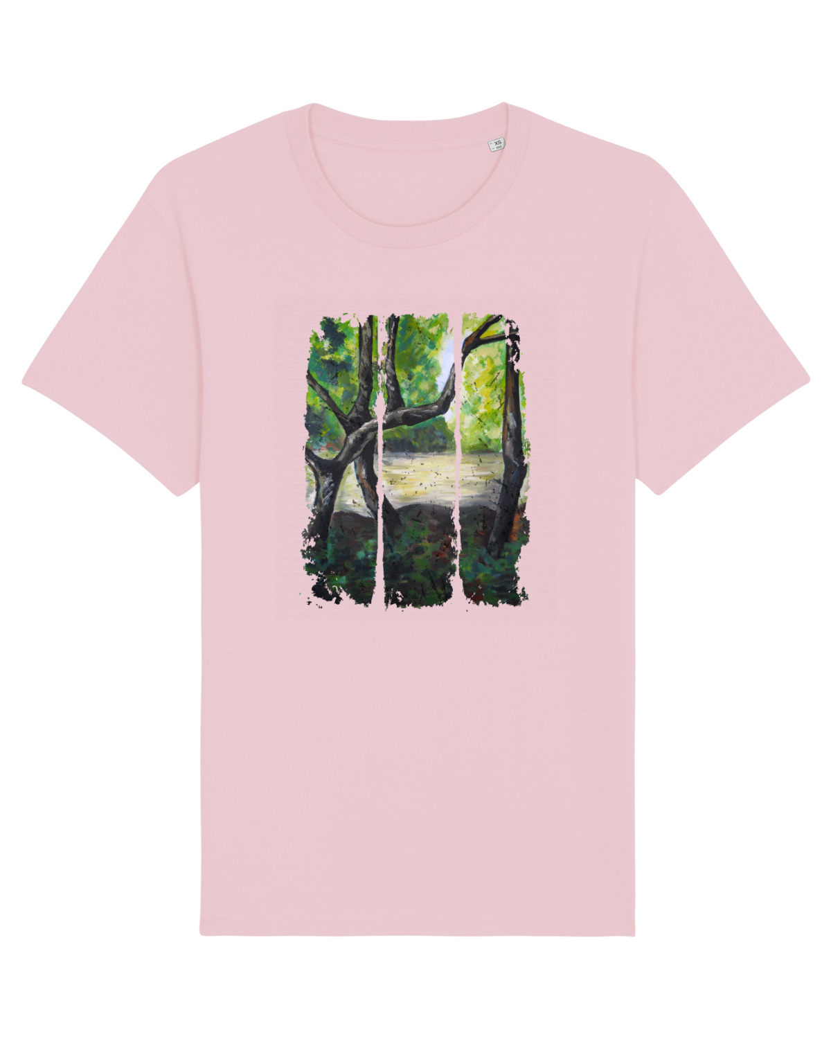 Tricou mânecă scurtă Unisex Rocker Cotton Pink