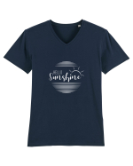 Buna dimineata Soare! Tricou mânecă scurtă guler V Bărbat Presenter