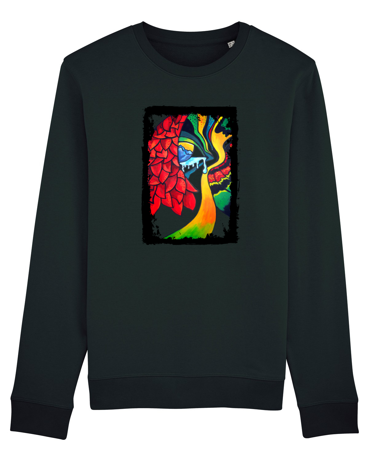Bluză mânecă lungă Unisex Rise Black