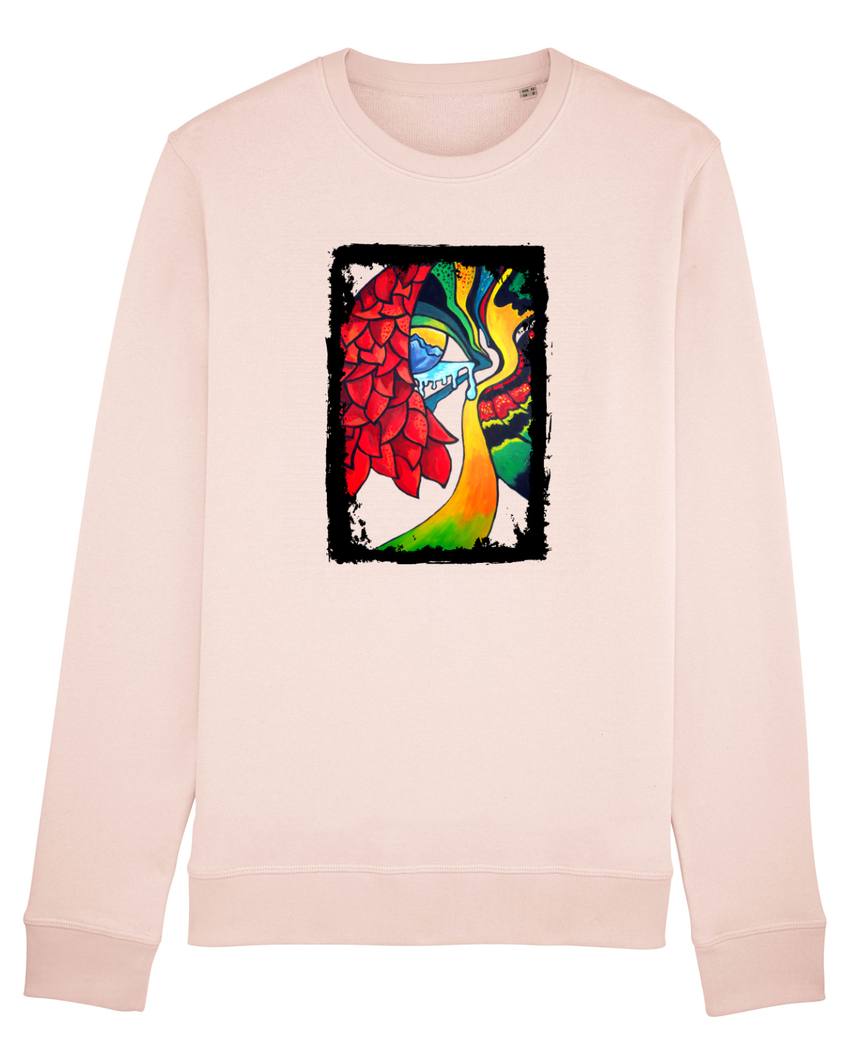 Bluză mânecă lungă Unisex Rise Candy Pink