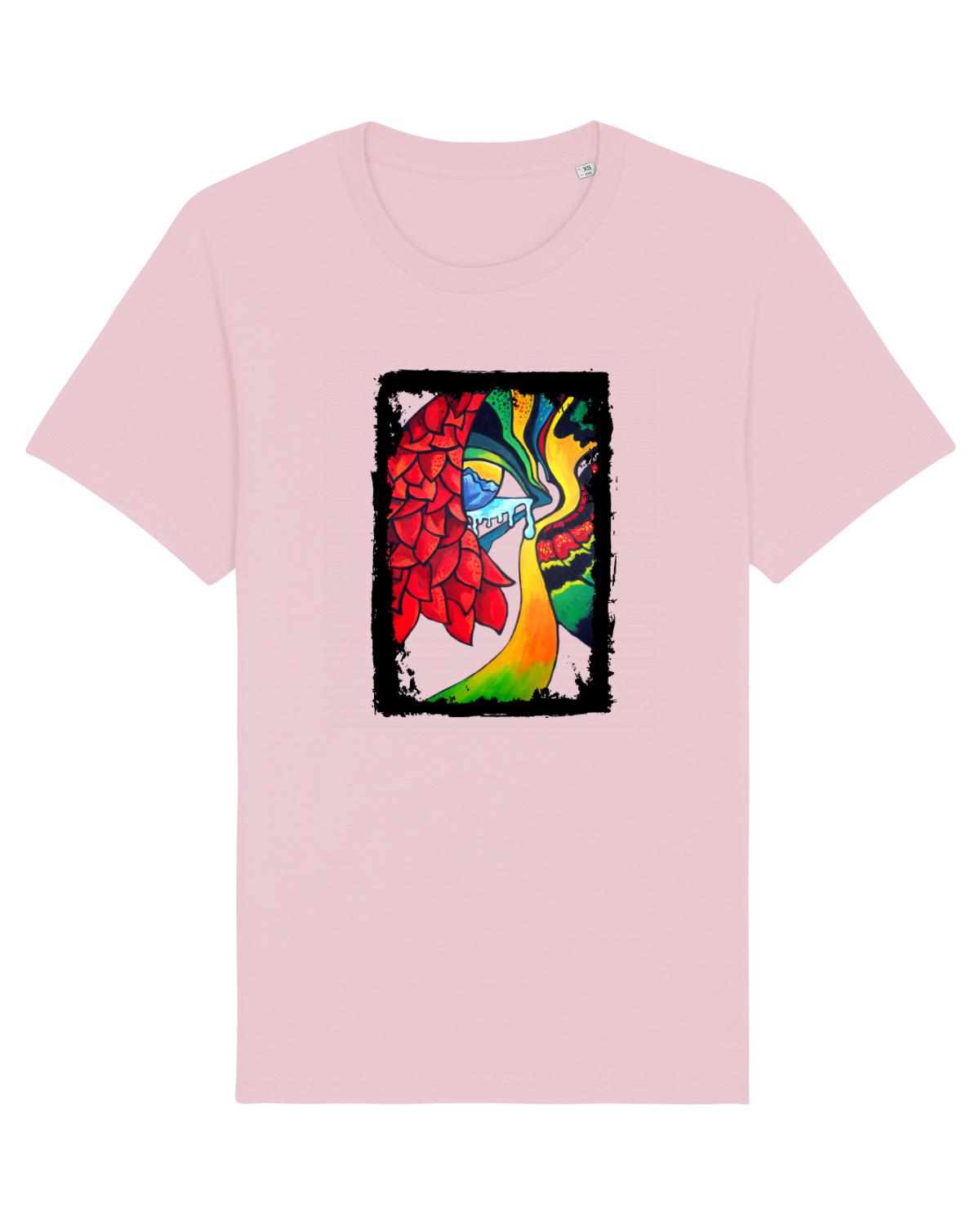 Tricou mânecă scurtă Unisex Rocker Cotton Pink