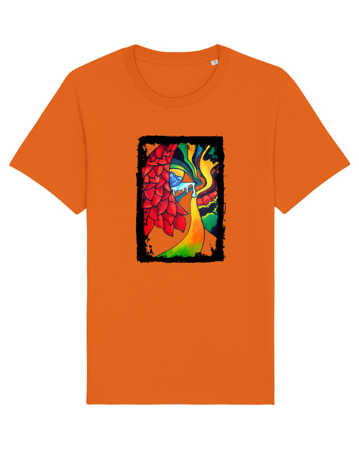 Tricou mânecă scurtă Unisex Rocker Bright Orange