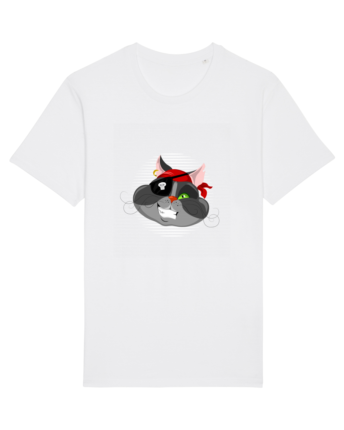 Tricou mânecă scurtă Unisex Rocker White