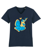 Fluturasi! Tricou mânecă scurtă guler V Bărbat Presenter