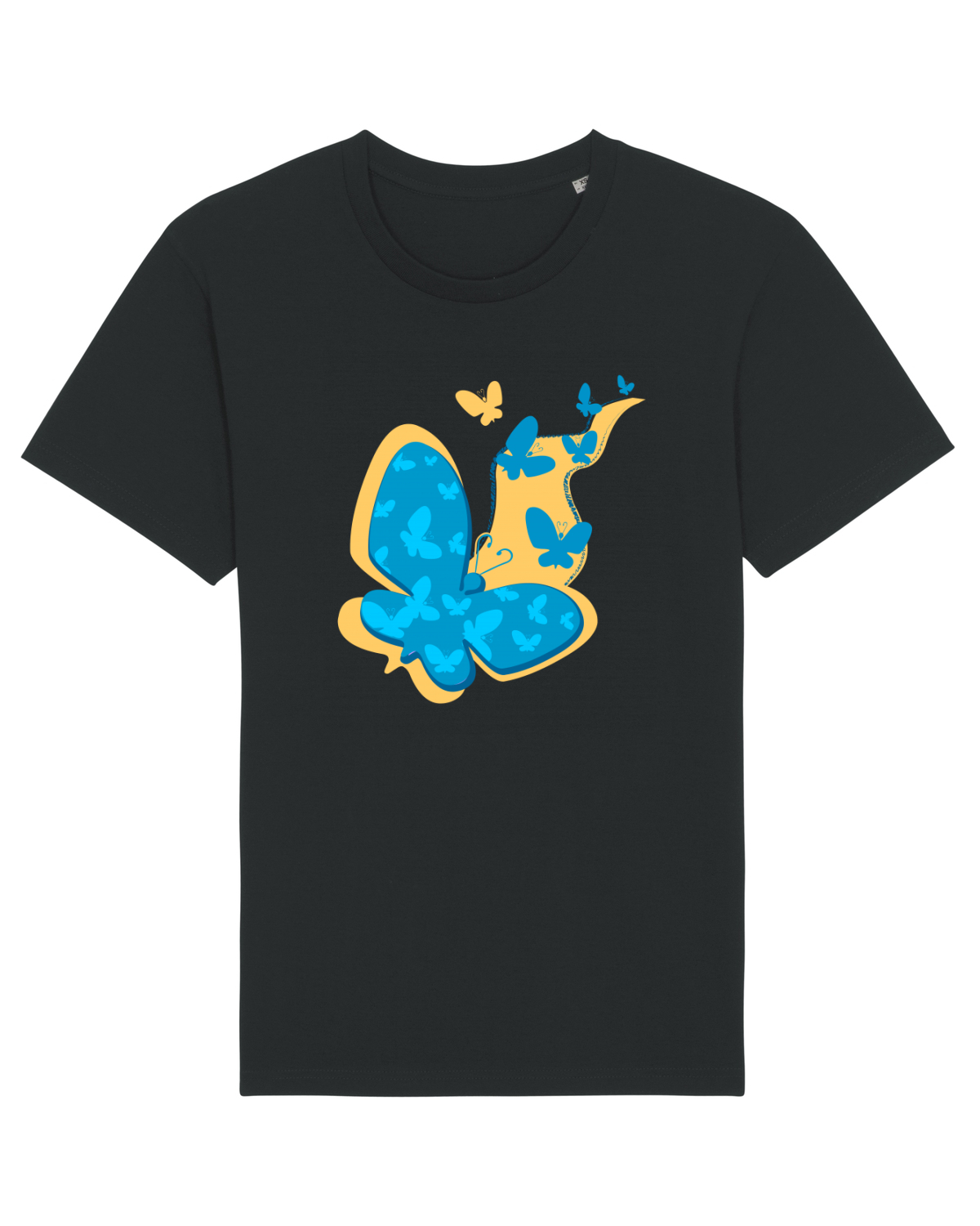 Tricou mânecă scurtă Unisex Rocker Black