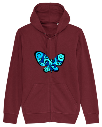Fluture albastru Burgundy