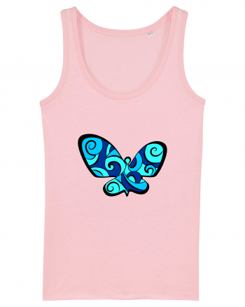 Fluture albastru Cotton Pink