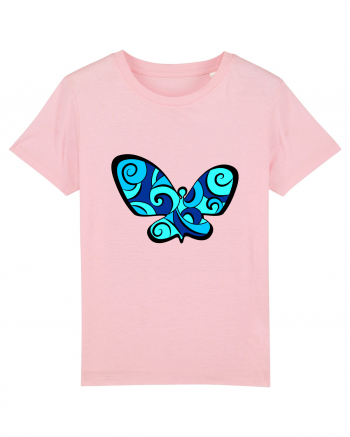 Fluture albastru Cotton Pink